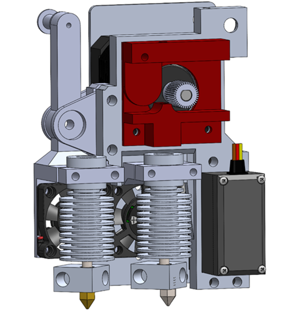 Dual-Extrusion printkop